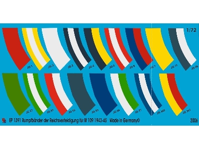 Tail Markings Of The Reichs Defence For Bf 109 Planes - zdjęcie 1