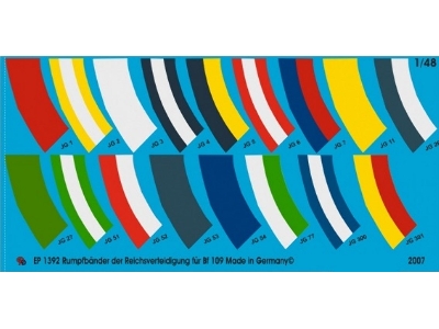 Tail Markings Of The Reichs Defence For Bf 109 Planes - zdjęcie 1