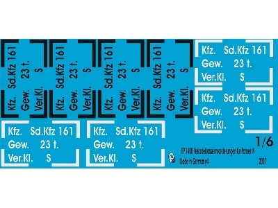 Rail Class Markings For Panzer Iv Tanks - zdjęcie 1