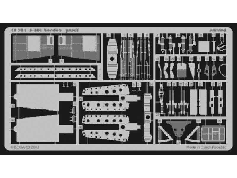  F-101 1/48 - Monogram - blaszki - zdjęcie 1