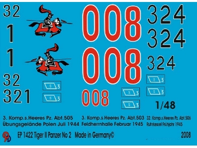 King Tiger Tanks Markings No. 2 - zdjęcie 1