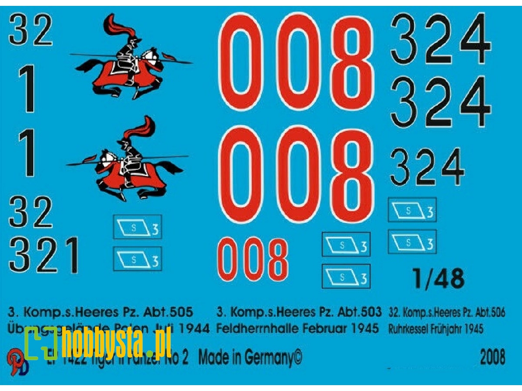 King Tiger Tanks Markings No. 2 - zdjęcie 1
