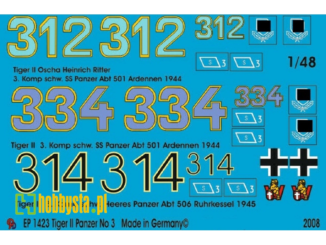 King Tiger Tanks Markings No. 3 - zdjęcie 1