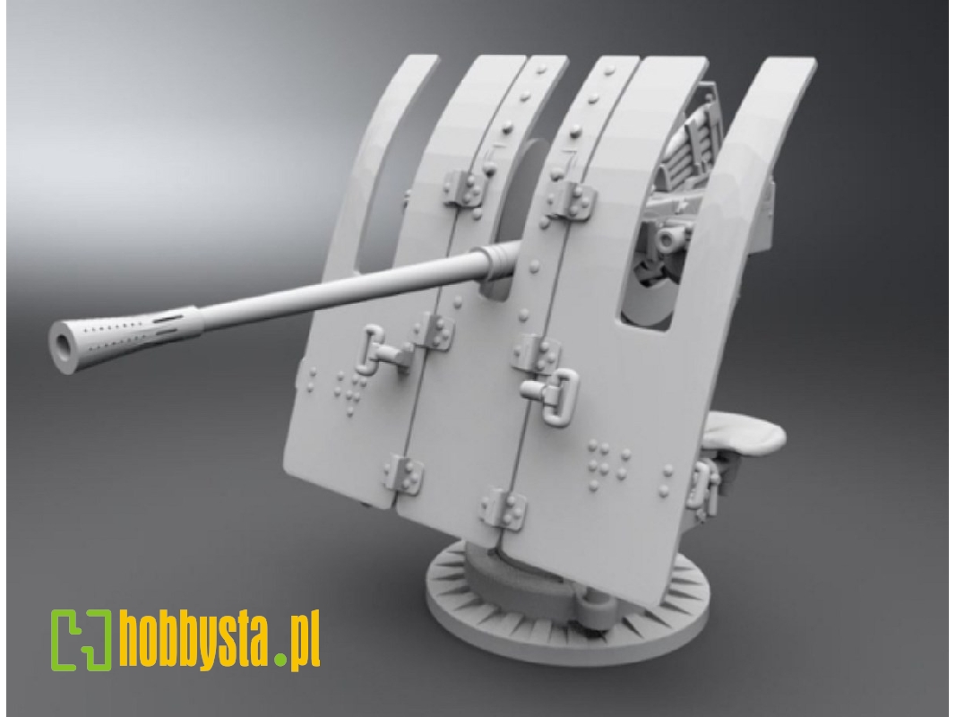 Kriegsmarine Aa Gun 3,7 Cm Marine Flak M42 (4 Pcs) - zdjęcie 1