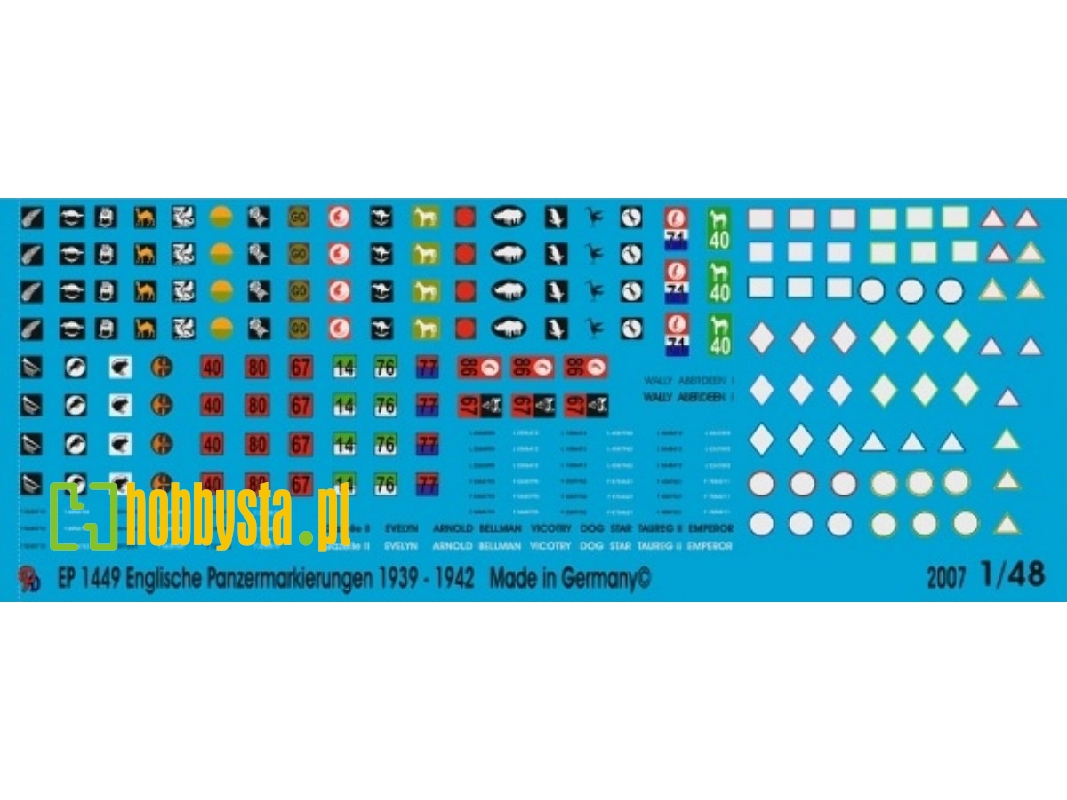 English Tank Markings Early War 1939-1942 - zdjęcie 1