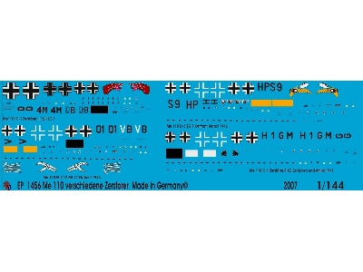 Me 110 4 Different Planes - zdjęcie 1
