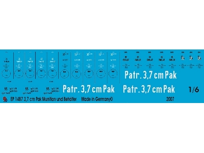 Ammo Markings 3,7 Cm Pak And Ammo Boxes - zdjęcie 1