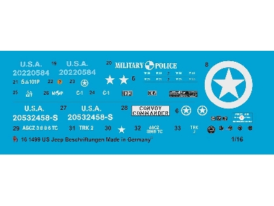 Us Jeep Markings No. 2 - Military, Police And Other - zdjęcie 1