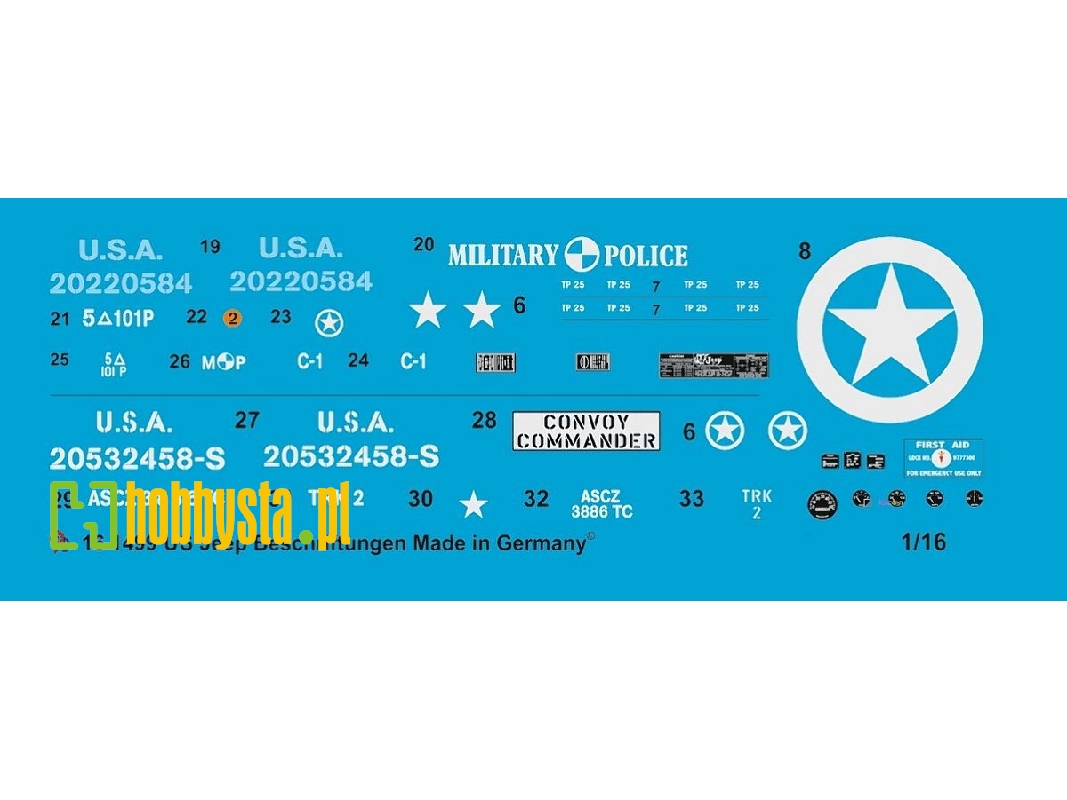 Us Jeep Markings No. 2 - Military, Police And Other - zdjęcie 1