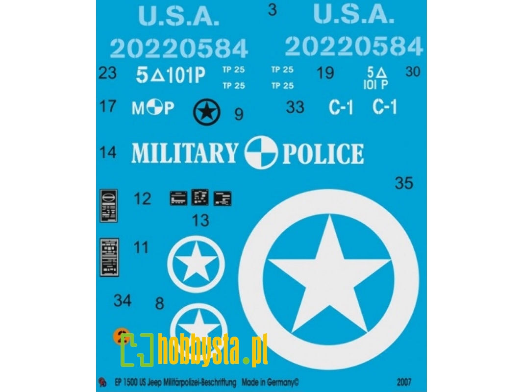 Us Jeep Mp Markings - zdjęcie 1