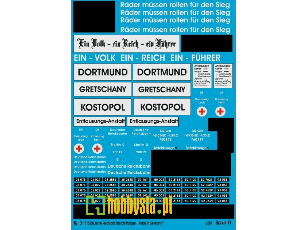 German Reichsbahn Markings, Track 0 - zdjęcie 1