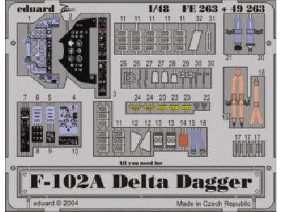  F-102A 1/48 - Monogram - blaszki - zdjęcie 1