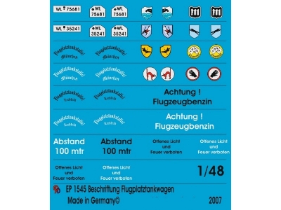 Markings For Opel Airfield Tanker - zdjęcie 1