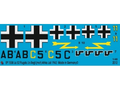 Ju 52 Flugdo./Ln. Regt.(Mot) Africa, July 1943 - zdjęcie 1
