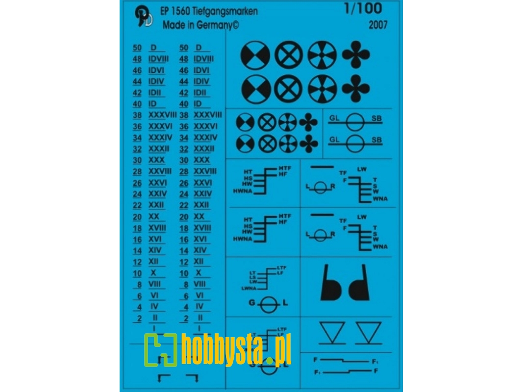 Deep Markings For Ships Black Print - zdjęcie 1