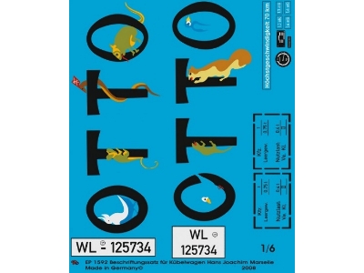 Vw Kübelwagen Markings Of Pilot Fighter Aces H. J. Marseille - zdjęcie 1
