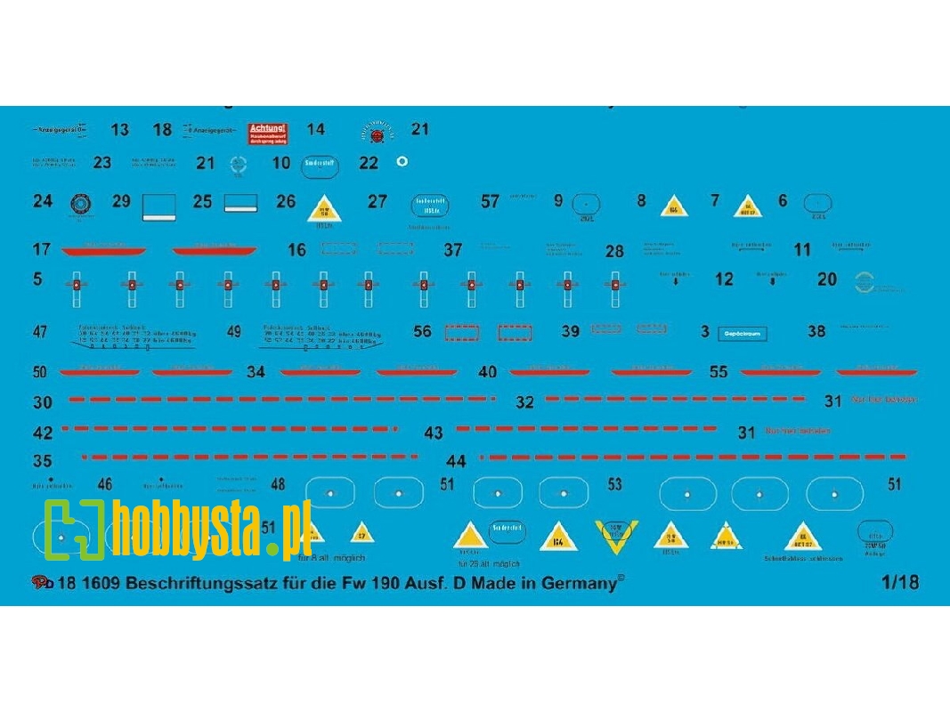 Stencils For Fw 190 D, Xxi. Century Planes - zdjęcie 1