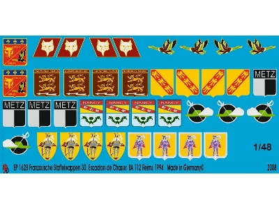 French Unit Badges 30. Escadron De Chasse. Ba 112 Reims 1994 - zdjęcie 1
