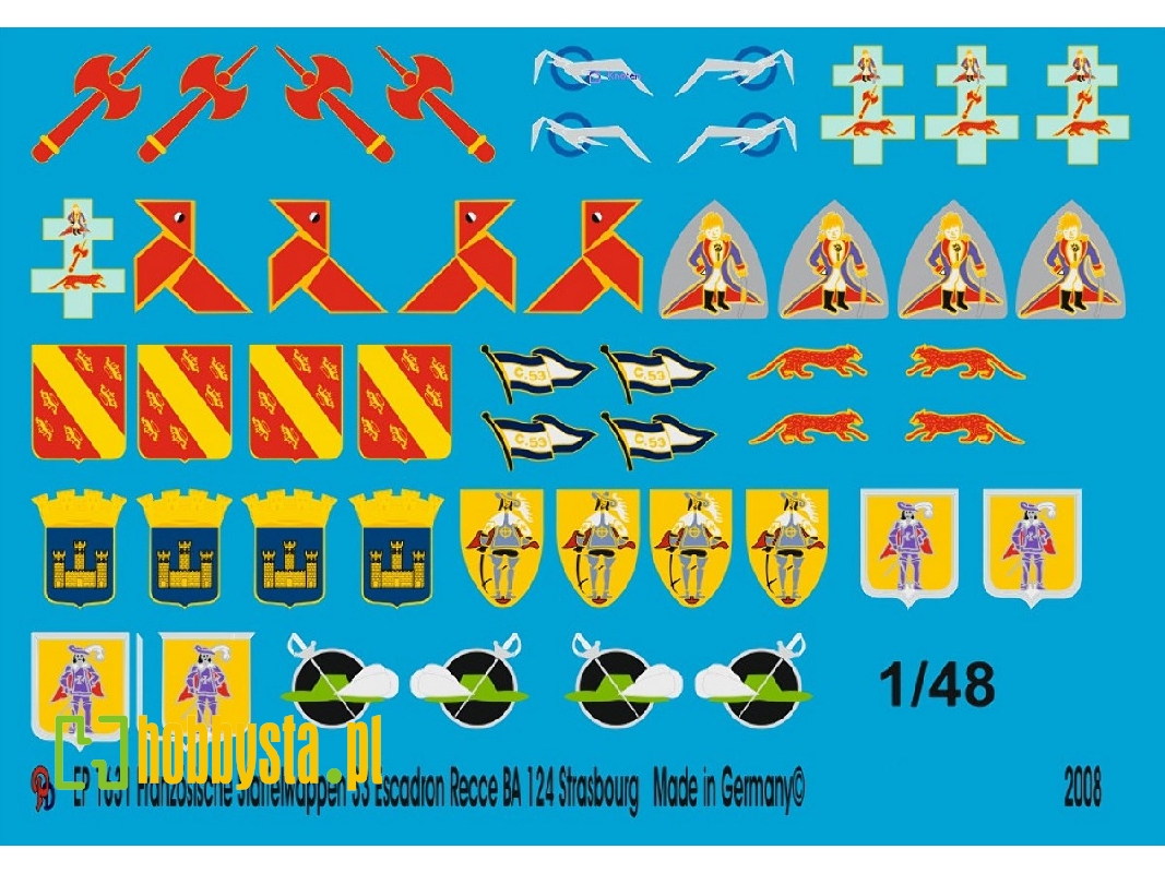 French Unit Badges 33 Escadron Reece Ba 124 Strasbourg - zdjęcie 1