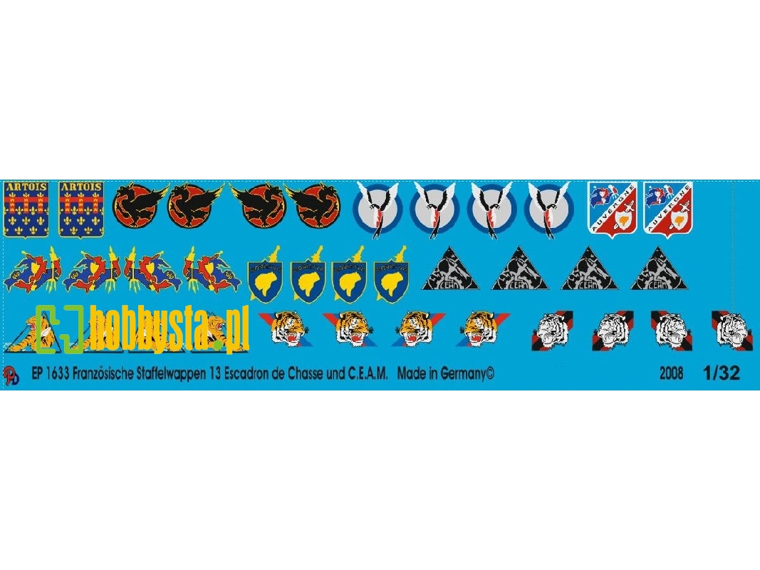 French Unit Badges 13. Fighter Group Ba 132 Colmar - zdjęcie 1