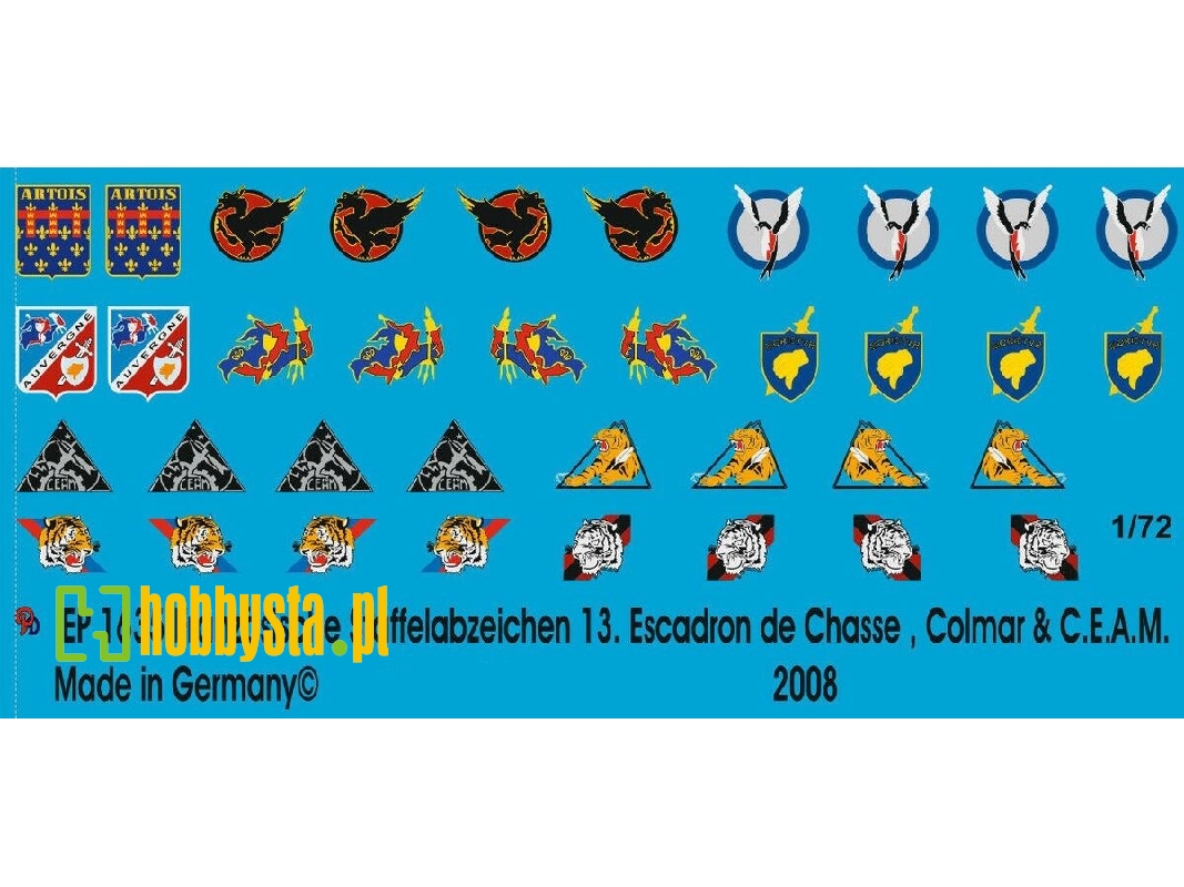 French Unit Badges 13. Fighter Group Ba 132 Colmar - zdjęcie 1