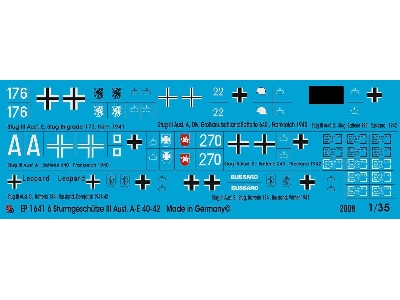 Markings For Stug Iii Version A-e Tanks - zdjęcie 1