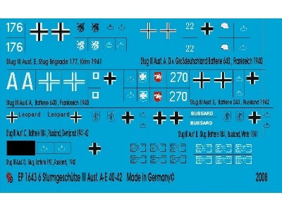 Markings For Stug Iii Version A-e Tanks - zdjęcie 1