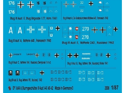 Markings For Stug Iii Version A-e Tanks - zdjęcie 1