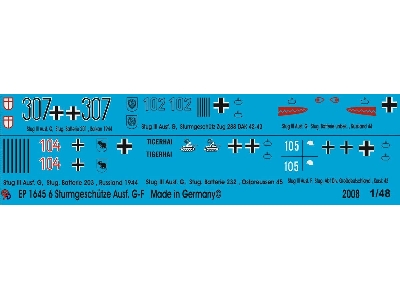 Markings For Stug Iii Version G-f Tanks - zdjęcie 1