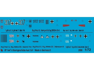 Markings For Stug Iii Version G-f Tanks - zdjęcie 1