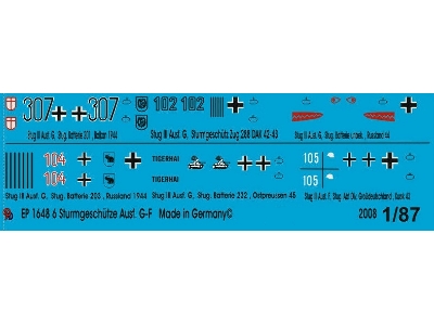Markings For Stug Iii Version G-f Tanks - zdjęcie 1