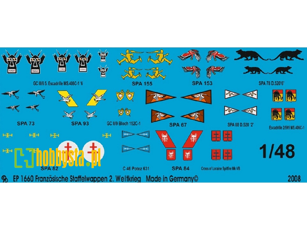 French Airforce Unit Markings Ii World War - zdjęcie 1