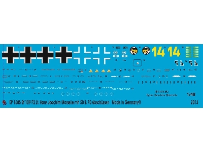 Bf 109 F 2 Lt Hans Joachim Marseille With 50 And 70 Kill Markings - zdjęcie 1