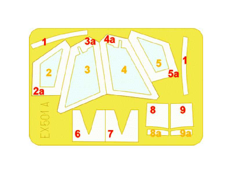  F-104 surface panels 1/48 - Hasegawa - maski - zdjęcie 1