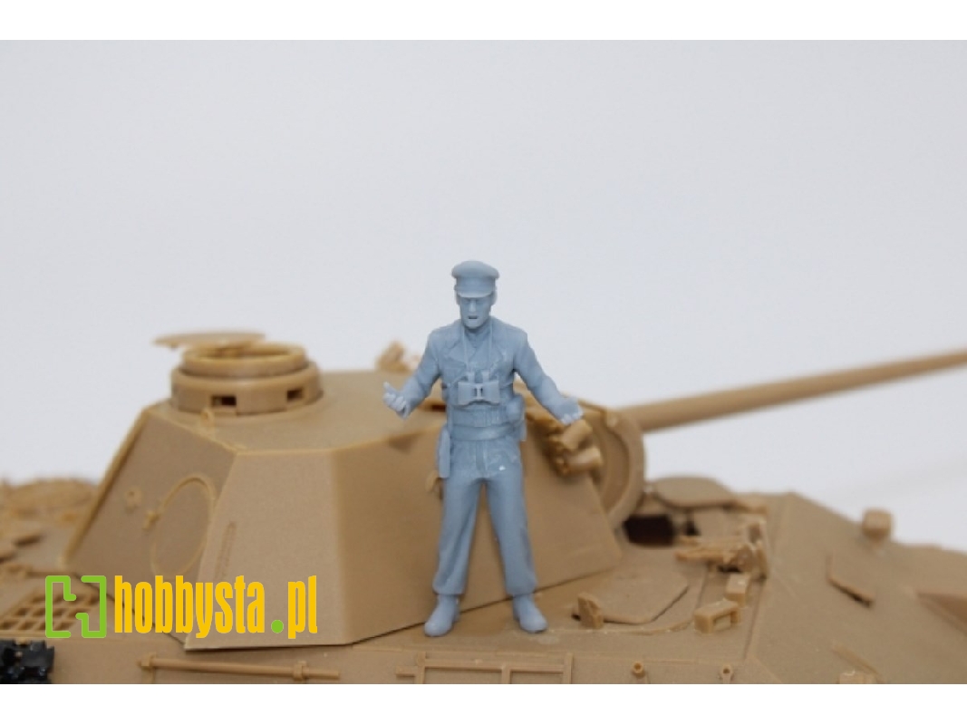 German Wwii Panzertruppe Officer Standing - zdjęcie 1