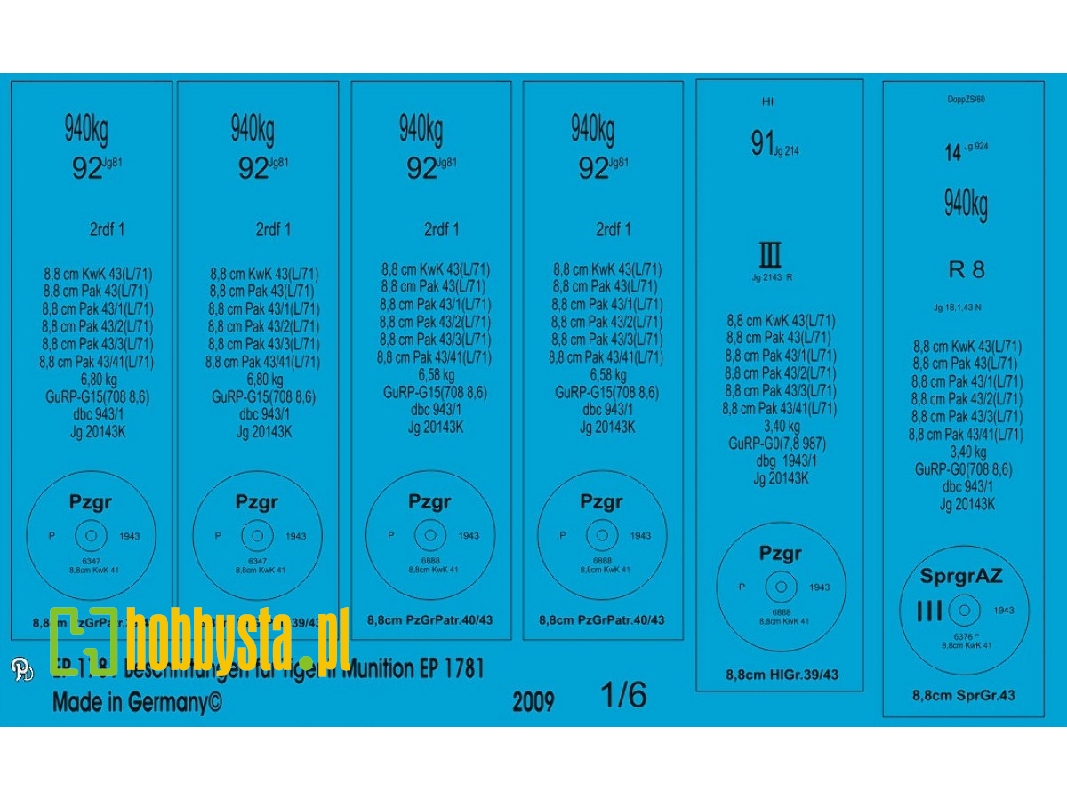 King Tiger And Pak 43 Ammo Markings - zdjęcie 1