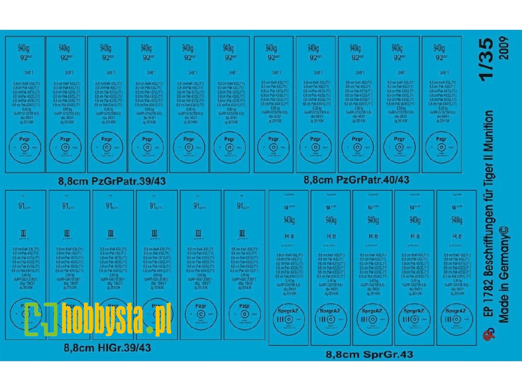 King Tiger And Pak 43 Ammo Markings - zdjęcie 1