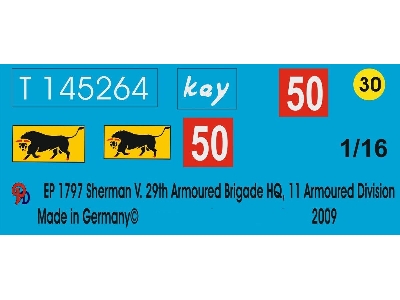 Sherman V. 29th Armoured Brigade Hq, 11 Armoured Div. - zdjęcie 1