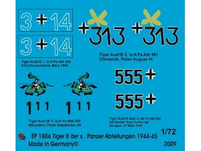 4 King Tiger Of The S. Pz. Divisions 1944-1945 - zdjęcie 1