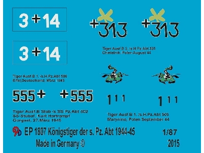 4 King Tiger Of The S. Pz. Divisions 1944-1945 - zdjęcie 1
