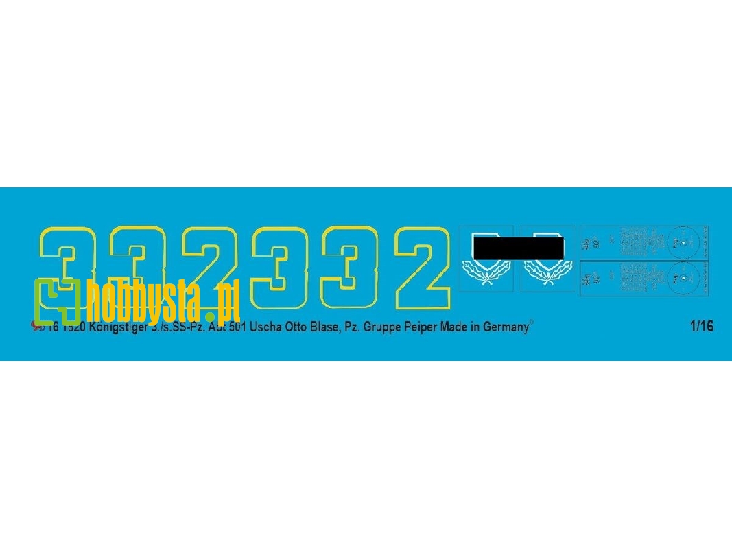 Tiger Ii 3./S. Ss-pz. Abt 501 Uscha Otto Blase Pz. Gruppe Peiper 1944 - zdjęcie 1
