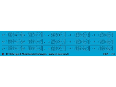 King Tiger 8,8 Cm Ammo Markings - zdjęcie 1
