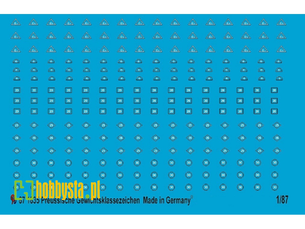Prussian Railway Wagon Weight Class Markings - zdjęcie 1