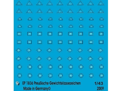 Prussian Railway Wagon Weight Class Markings - zdjęcie 1
