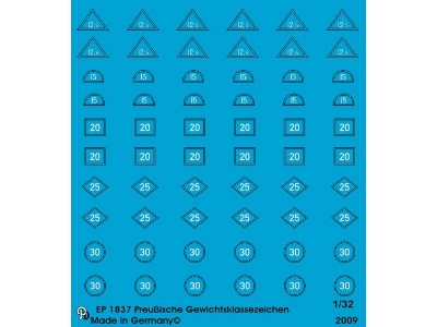 Prussian Railway Wagon Weight Class Markings - zdjęcie 1