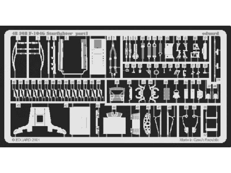  F-104G 1/48 - Hasegawa - blaszki - zdjęcie 1