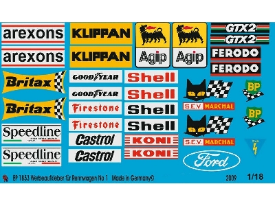 Advertising Sticker Racing Car - zdjęcie 1