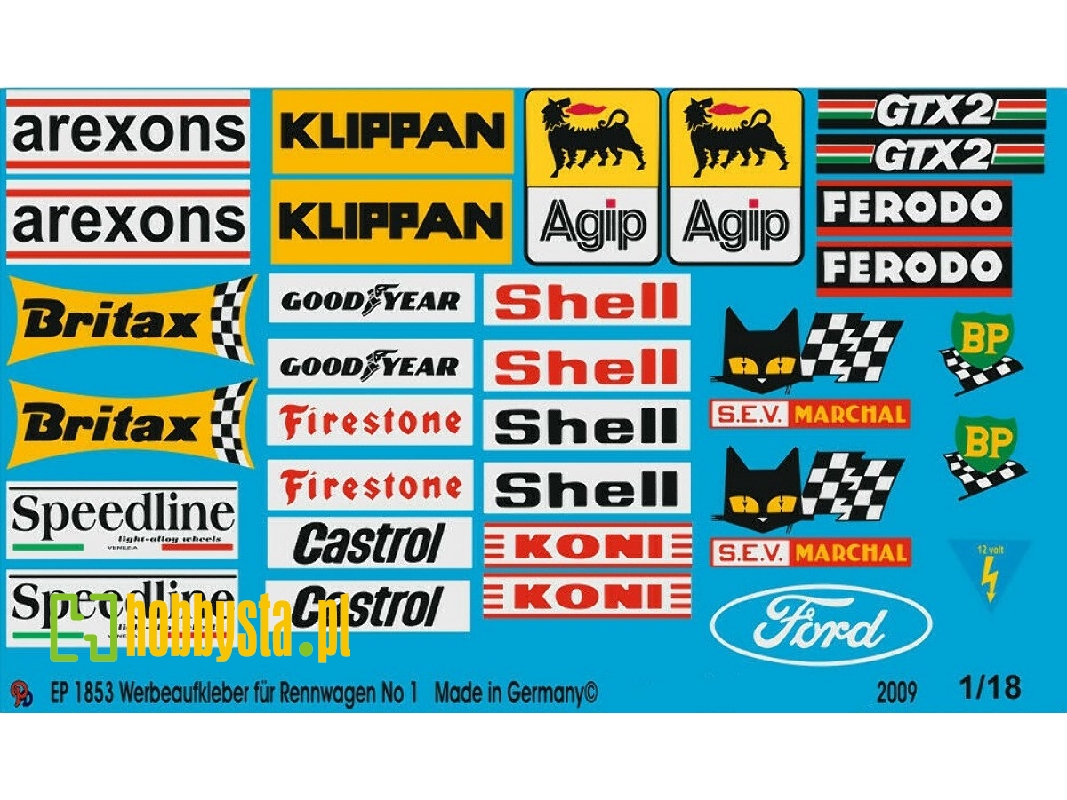 Advertising Sticker Racing Car - zdjęcie 1