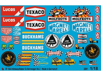 Advertising Sticker Racing Car No. 2 - zdjęcie 1