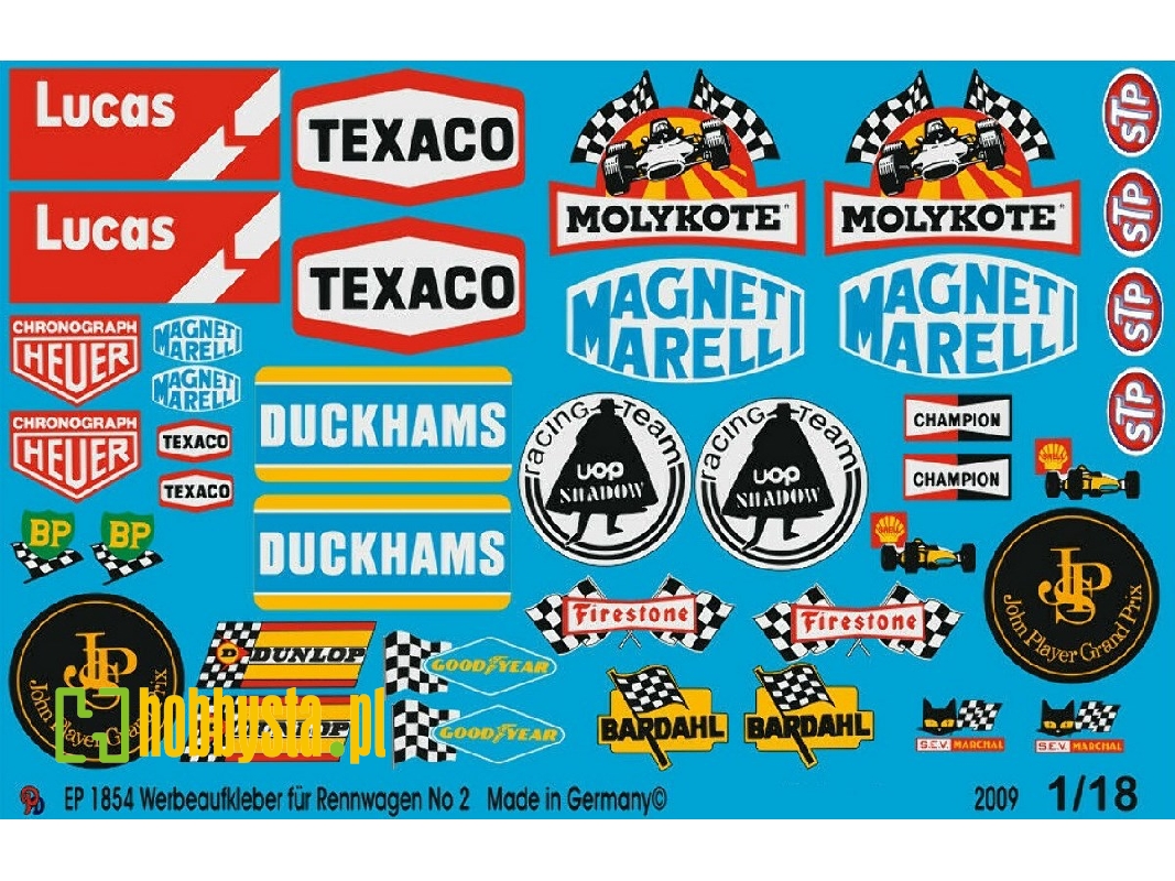 Advertising Sticker Racing Car No. 2 - zdjęcie 1